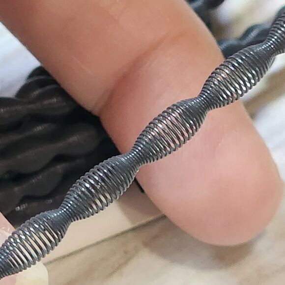 Cookie Lee Steel Gray Set Of 10 Stretch Bangle Bracelets #88051 NWT - Picture 7 of 7